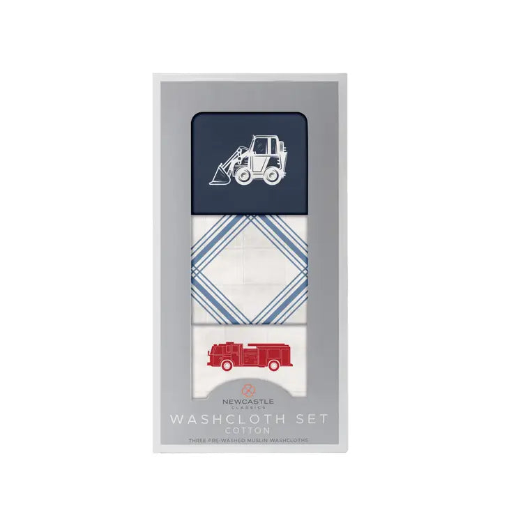 Things that go washcloth set