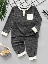 Load image into Gallery viewer, Kids Color Block Tee and Pant set