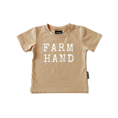 Tan Farm Hand Tee