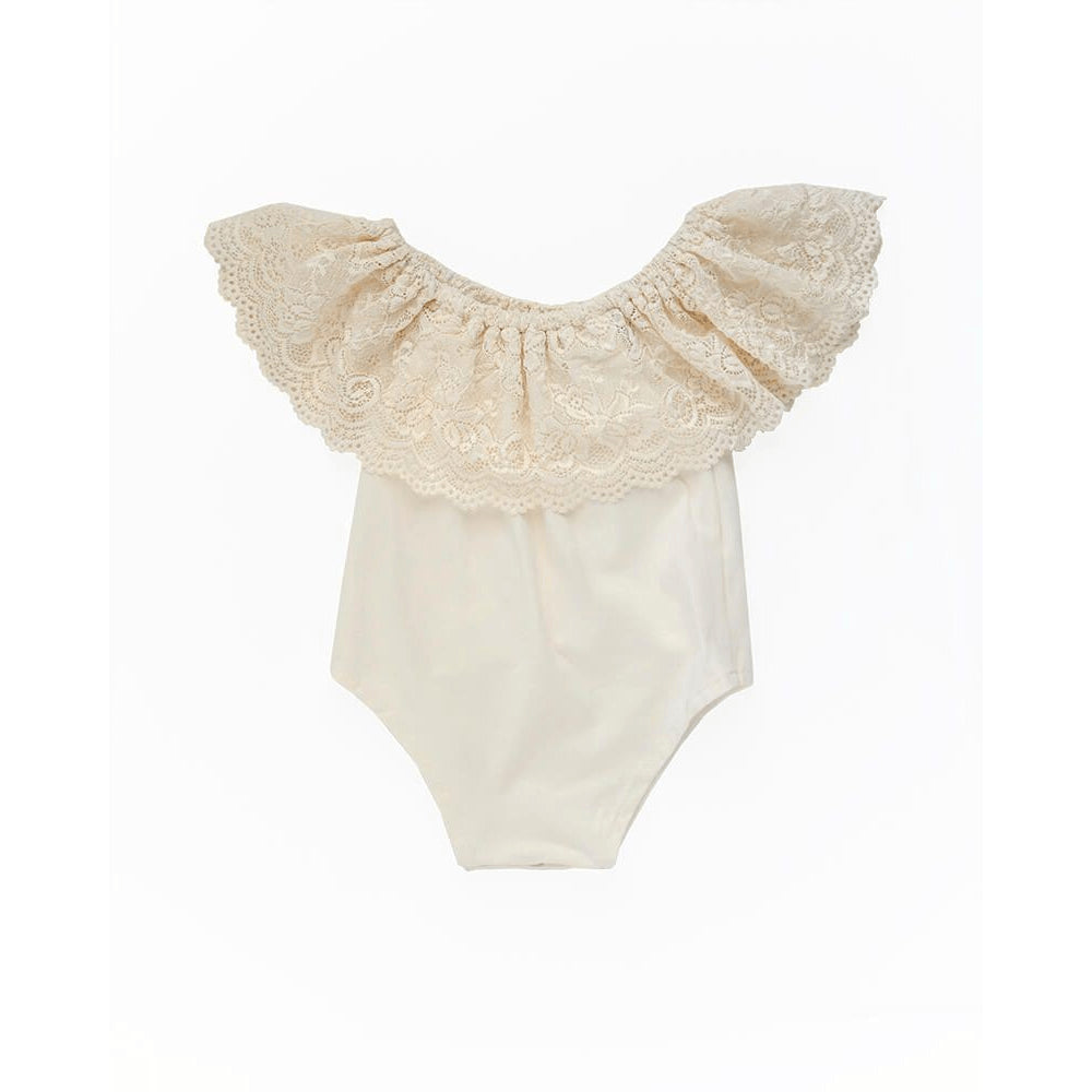 Lace Flutter Sleeve bodysuit