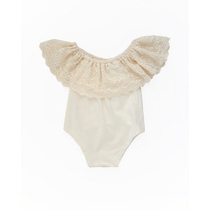 Lace Flutter Sleeve bodysuit