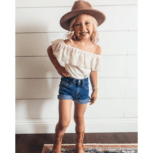 Lace Flutter Sleeve bodysuit