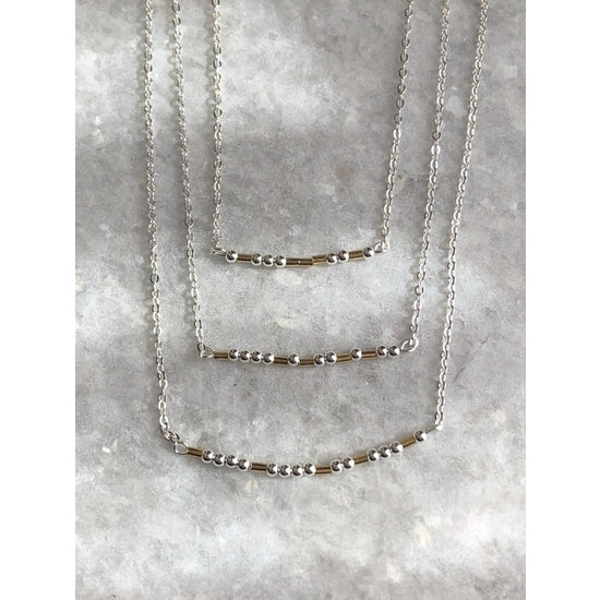 Morse code necklace