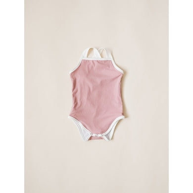 Cross back one-piece swimsuit