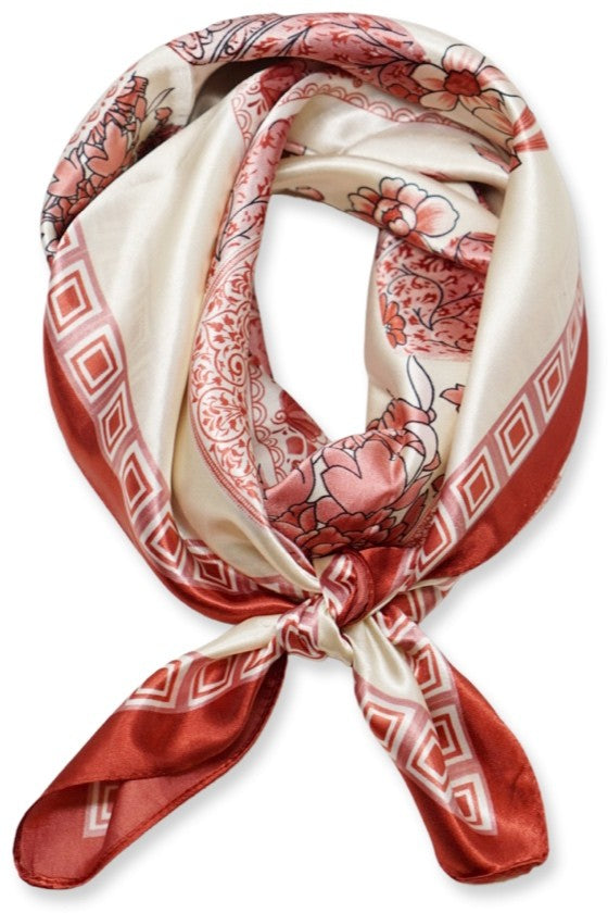 Red detail scarf