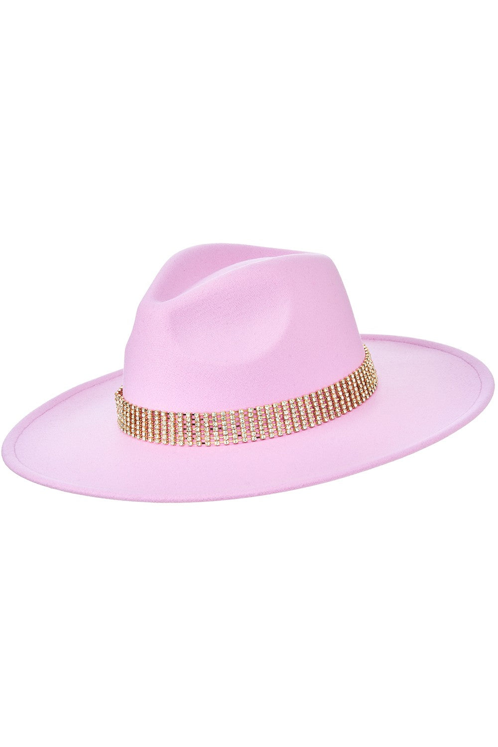 Rhinestone belt fedora