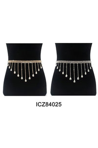 Rhinestone Fringe Belt