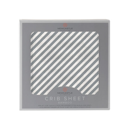 Stripe crib sheet