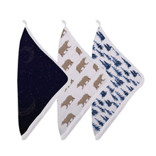 Load image into Gallery viewer, Goodnight bear wash cloth set