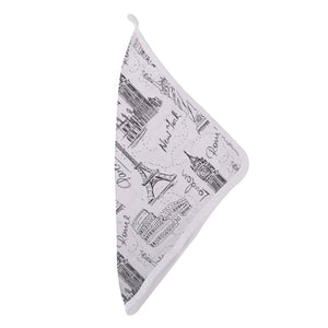London, Paris, New York wash cloth set