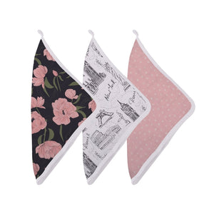 London, Paris, New York wash cloth set