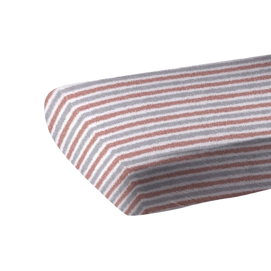 Western stripe crib sheet