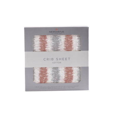 Western stripe crib sheet