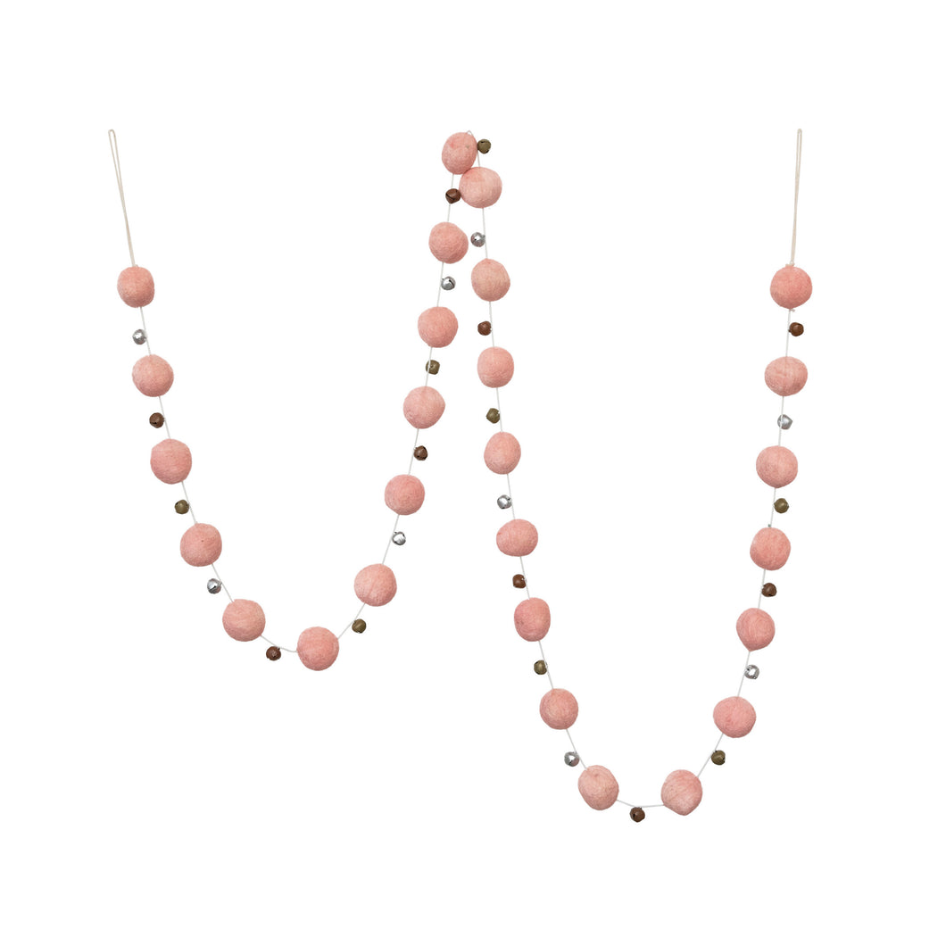 Pink Bell Garland