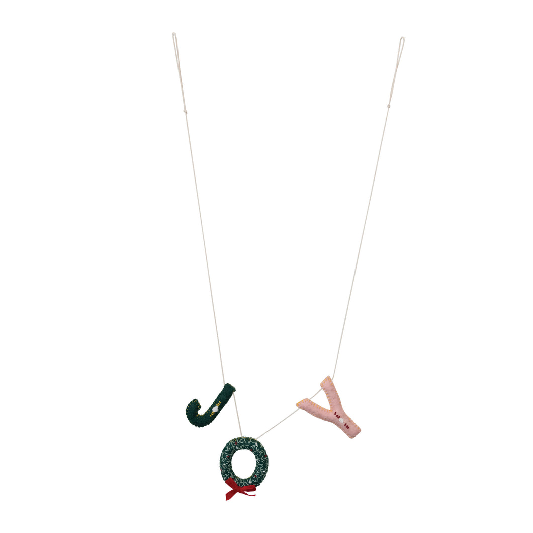 Joy Felt Garland